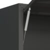 Heavy Duty, Metal Wall Mounted Tool Storage Cabinet Steel Metal Garage Storage Cabinet - Black / Gray - Image 22