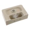 Modern Ceramic Rectangular Wall Mount Bathroom Sink With Single Faucet Hole - White - Image 10