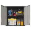 Metal Wall Mounted Tool Storage Cabinet With Locking Door, Adjustable Shelf, Metal - Silver - Image 10