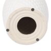 Glazed Ceramic Drum Stool Indoor / Outdoor Side Table Ceramic - White - Image 16