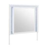 Adalid - Square Shaped Mirror With LED Lighting And Glittered Detailing - White - Image 4
