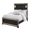 Lively - King Bed With Lamps And Glitter Detail - Black - Image 6