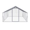 Outdoor Chicken Coop Metal Big Space - Silver Gray - Image 8