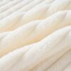 2 In 1 Foldable Sofa Plush Corduroy Sofa Convertible Floor Sofa Bed Deep Seating With Multi Functional Blanket Suitable For Living Rooms - Beige - Image 13