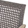 Hampton - Outdoor Wood And Wicker Loveseat - Gray - Image 10