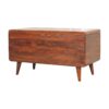 Curved Blanket Box - Chestnut - Image 7