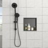 12" X 12" Stainless Steel Shower Niche Waterproof And Durable - Gunmetal Black - Image 4