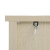 Modern 2 Door 3 Drawer Storage Cabinet, Buffet Cabinet With 2 Embossed Door For Living Room, Kitchen, Entryway - Natural - Image 17