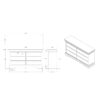 Charlston - Dresser With LED - White - Image 8