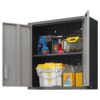 Metal Wall Mounted Tool Storage Cabinet With Locking Door, Adjustable Shelf, Metal - Silver - Image 5