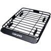 Motoring Rooftop Cargo Carrier Basket Steel 42" Universal Fit Roof Rack - Black - Image 9