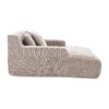 Chenille Interior Lazy Sofa Chaise Longue Armchair With Pillows And Armrests - Khaki - Image 19
