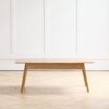 Low Table, Coffee Table With Storage Shelf - Natural - Image 9