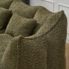 Comfortable Dual Beanbag Chair With High Resilience Foam Core For 2 People In - Olive Green - Image 8