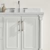 Freestanding Double Bathroom Vanity With Extra Black Handles - White - Image 15