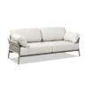Jasper - Upholstered Patio Deep Seating Sofa - Wheat Beige - Image 3