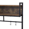 Furniture Style 2 In 1 Pet Friendly Dog Crate Composite Desk Hutch - Rustic Brown - Image 11