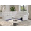 Left Arm Facing Sectional Sofa With Recline And Storage - White - Image 2