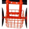 Rolling Garden Scooter Cart With 360 Swivel Seat, Tool Tray, Frame - Red - Image 5