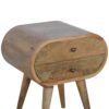 Circular Nightstand - Oak - Image 8