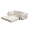 Human Dog Bed, Lazy Sofa Couch, Multifunctional Foldable Sofa Bed, 3 In 1 Teddy Fabric Sleeper Sofa Bed For Living Room Guest Bed, Playroom - Beige - Image 17