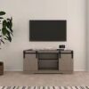Lane - TV Stand With Sliding Barndoors Water And Heat Resistant Melamine - Rustic - Image 6