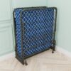 Metal Folding Bed Frame With Foam Mattress, Easy Storage, Movable With 4 Castors - Black / Blue - Image 5