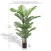 Artificial Areca Palm Plant 160 Cm Tall Faux Tropical Dypsis Lutescens Tree Indoor Outdoor Decor - Green - Image 9