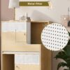 Furniture Style Multi Use Natural Cat Litter Box House With Flip Down Door - Natural - Image 5