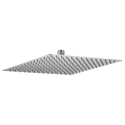 Square Rainfall Shower Head Stainless Steel, Full Body Coverage, Modern Wall / Ceiling Mount - Brushed Nickel