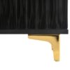 Modern Large Storage Hall Tree With Bench, Luxurious Coat Rack With 6 Hooks And Legs For Entryway, Living Room - Black / Gold - Image 16