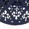 Modern Iron Cut Design End Table (Set of 2) - Navy Blue - Image 9