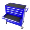 4 Drawers Multifunctional Tool Cart With Wheels - Blue - Image 14