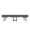 Twin Folding Bed With Memory Foam Mattress Portable Rollaway Bed Sturdy Metal Frame - Brushed Nickel - Image 17
