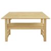 5 Piece Extendable Wood Square Dining Table Set With 2 Drop Leaves, Compact Storage Shelf Kitchen Table Set With Upholstered Chairs For 4 - Natural - Image 12