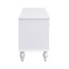 Modern TV Stand For TVs Up To 80", Entertainment Center With Open Compartment, TV Storage Cabinet With 2 Drawers, 2 Cabinets And 5 Solid Legs For Living Room - White - Image 10