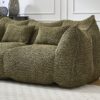 Comfortable Dual Beanbag Chair With High Resilience Foam Core For 2 People In - Olive Green - Image 12