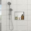 15" X 13" Stainless Steel Shower Niche With Durable Waterproof Design - Brushed Nickel - Image 4