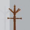 Free Standing Coat Rack 11 Hooks For Entryway - Oak - Image 2