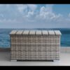 4 Person Outdoor Wicker Seating Set With Cushions, Patio Lounge Group - Gray Mix - Image 6