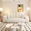 Human Dog Bed, Lazy Sofa Couch, Multifunctional Foldable Sofa Bed, 3 In 1 Teddy Fabric Sleeper Sofa Bed For Living Room Guest Bed, Playroom - Beige - Image 10