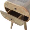 Circular Nightstand - Oak - Image 3