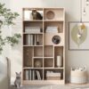 Furniture Style Cat Bookcase Cat Tree Shelves - Natural - Image 6