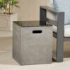 Modern Design Mgo Tank Holder Side Table With Ceramic Top - Black / Gray - Image 6