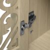 Hollowed Out Cabinet With 4 Doors, American Furniture, Suitable For Bedroom, Living Room, Study - Natural - Image 16