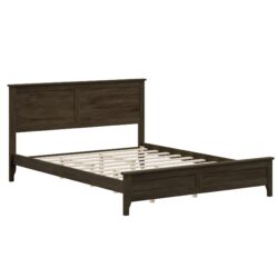Queen Size Platform Bed With Sturdy Slats Support - Espresso