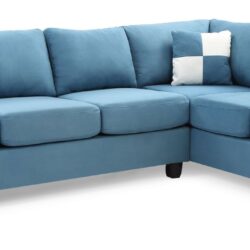 Malone - Sectional - Aqua