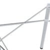 Simple Silver Stainless Steel Folding Table Frame Multifunctional Space Saving Design.Separate Folding Table Legs That Can Be Paired With Various Sizes And Styles Of Tabletops - Silver - Image 12
