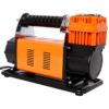 Heavy Duty 12V Air Compressor, Tire Inflator With Pressure Gauge, Compact Size - Black / Orange - Image 6