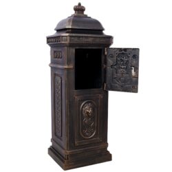 Mailboxes Residential Large Capacity Letter Box Aluminum - Bronze